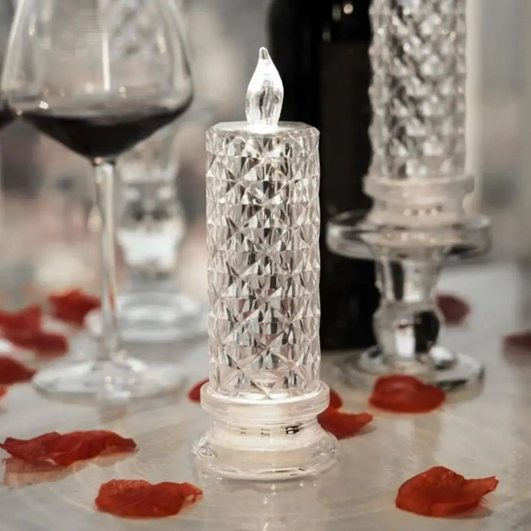 PetalGlow™ – Electronic Rose Candle