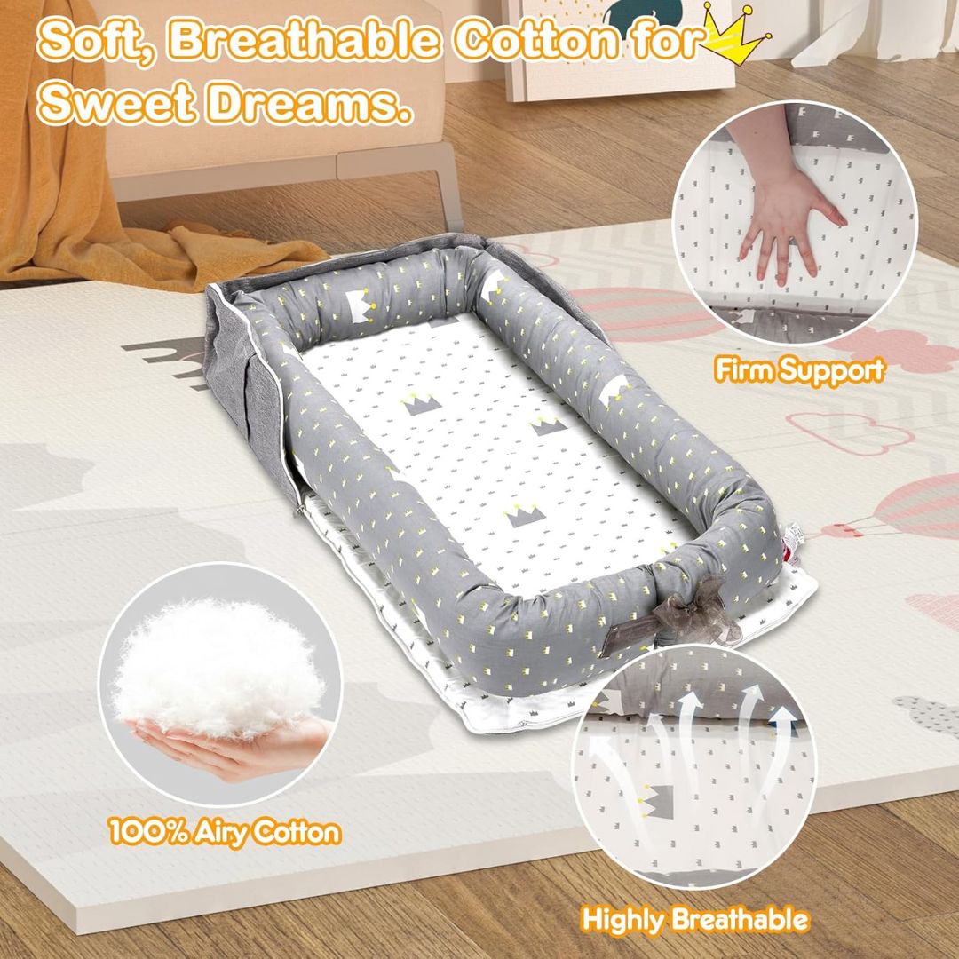 CozyCocoon™ – Foldable Baby Bed