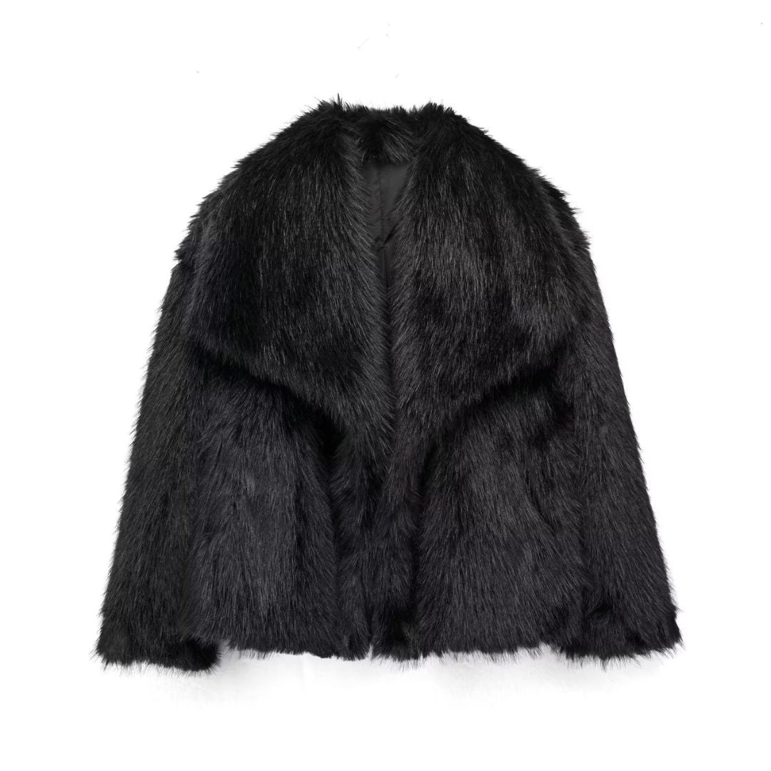 CozyChic™ – Plush Winter Lapel Coat