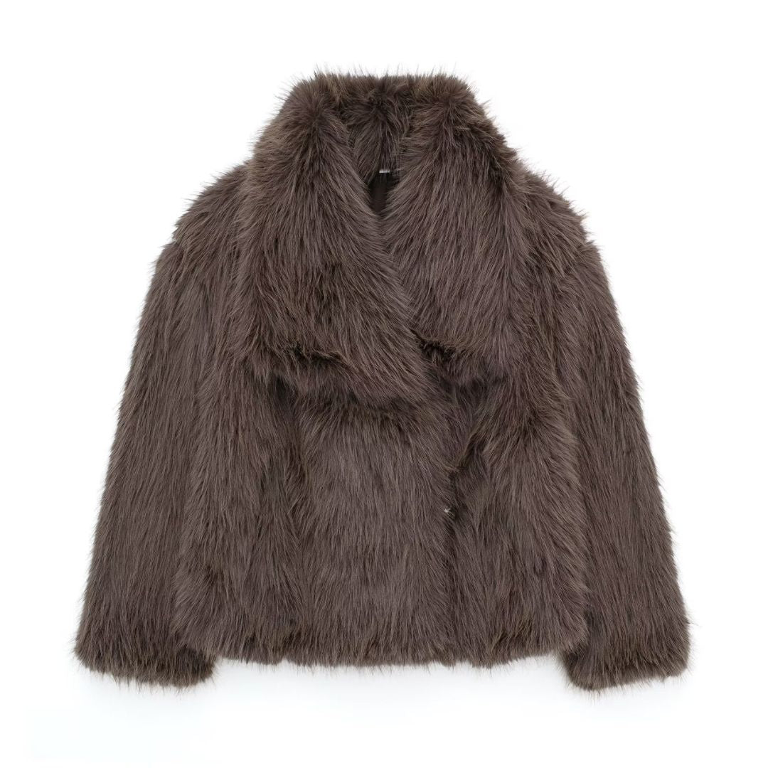 CozyChic™ – Plush Winter Lapel Coat