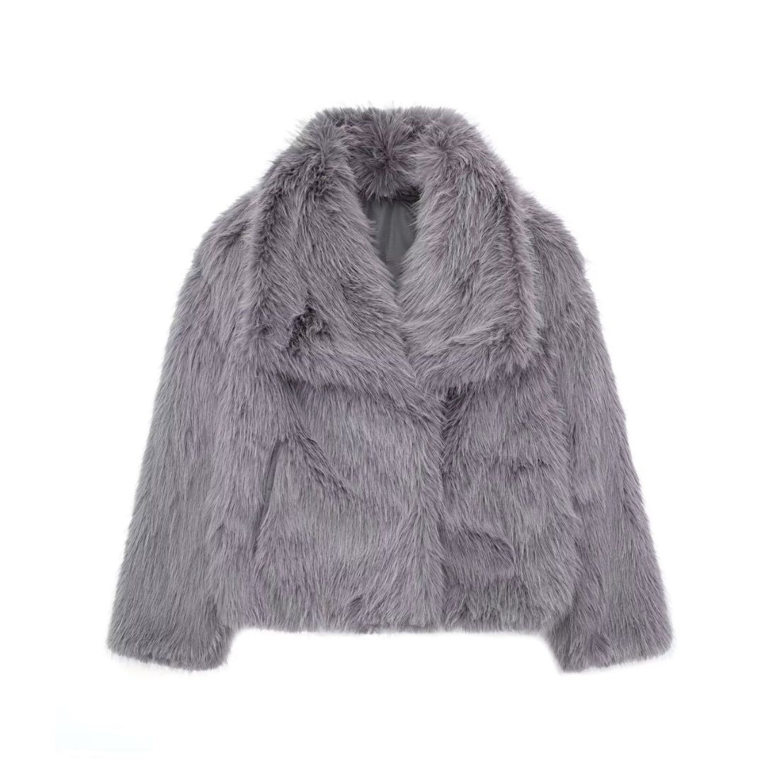 CozyChic™ – Plush Winter Lapel Coat