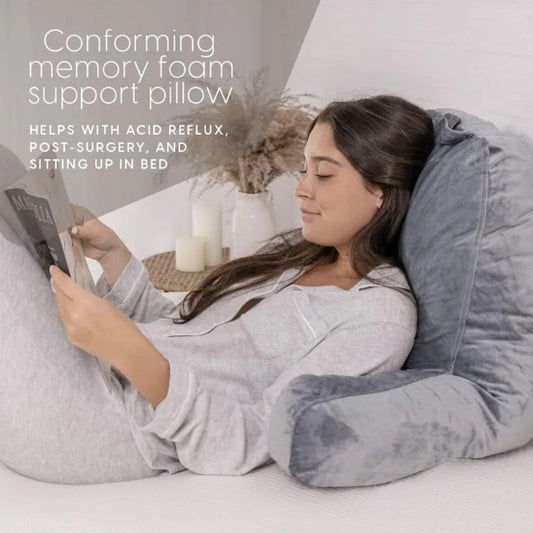 PillowHaven™ – Memory Foam Backrest