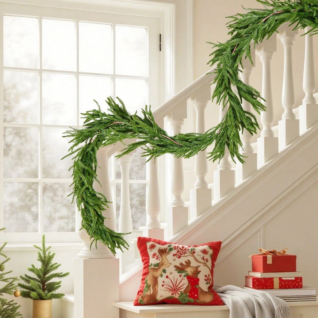 EverGreen™ – Faux 9ft Norfolk Christmas Garland