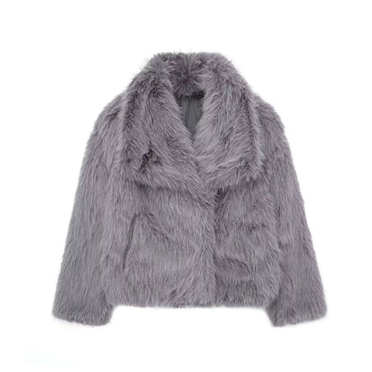 CozyChic™ – Plush Winter Lapel Coat
